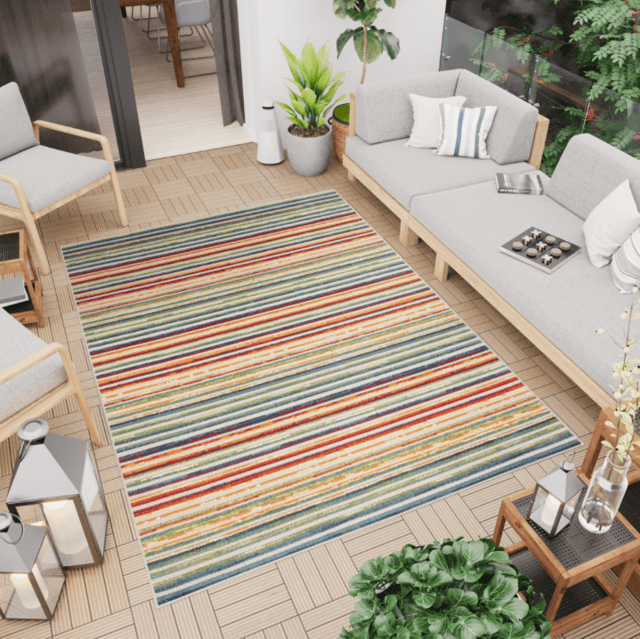 Barevný koberec na terasu nebo balkon Aventura ED23A