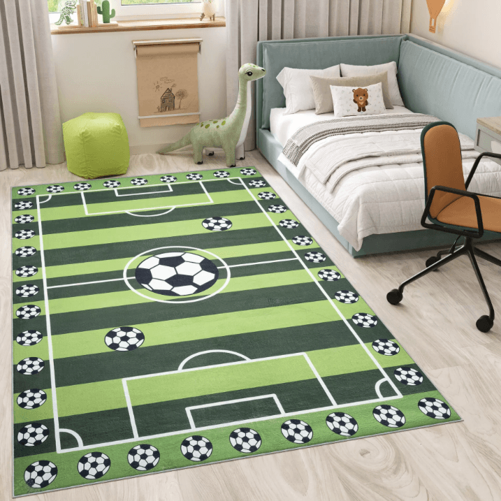 Dětský koberec Flannel - fotbalové hřiště