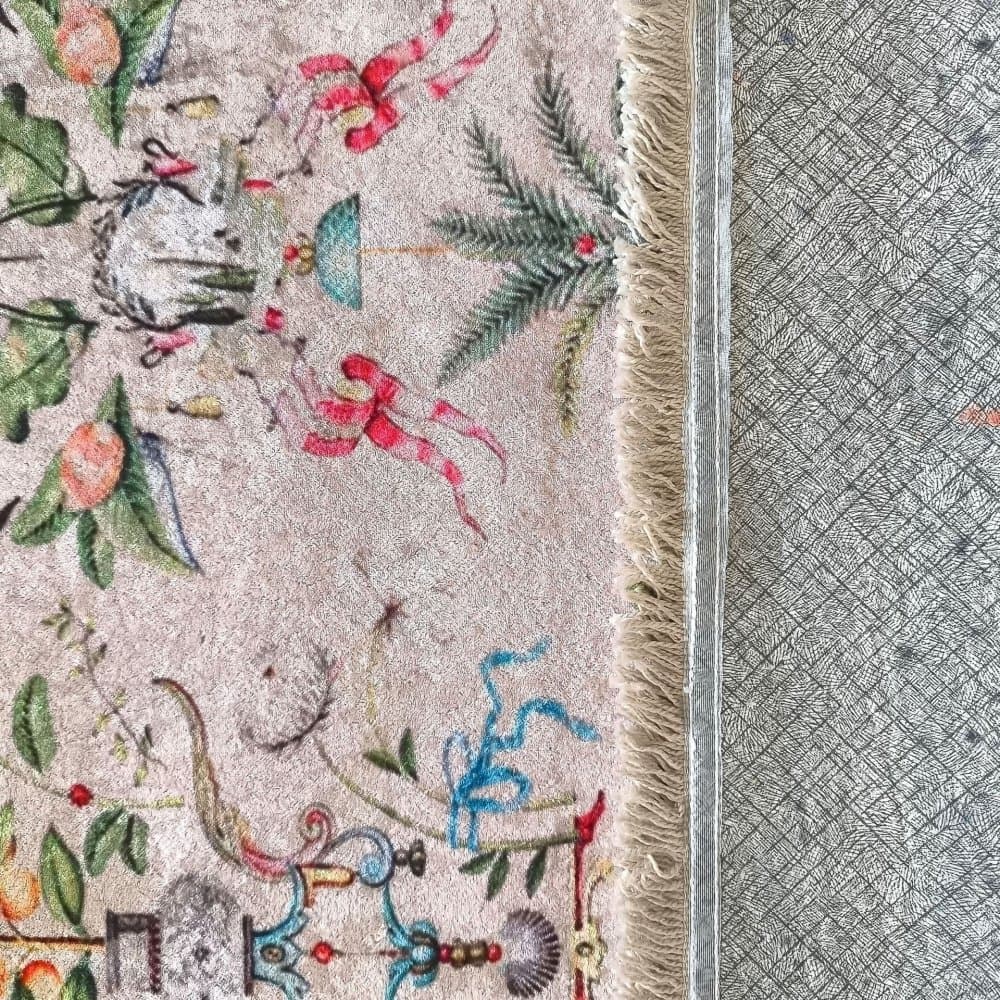 Romantický vintage koberec s botanickým vzorem 4