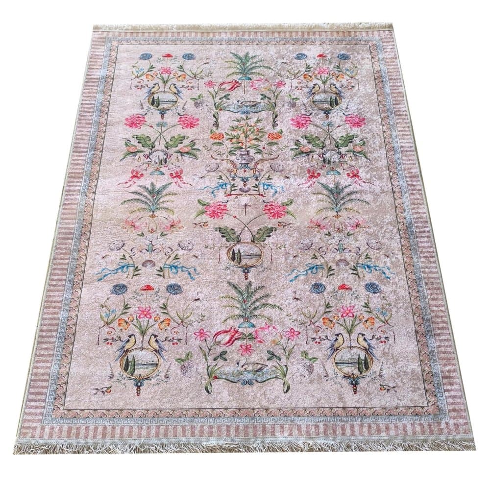 Romantický vintage koberec s botanickým vzorem 3