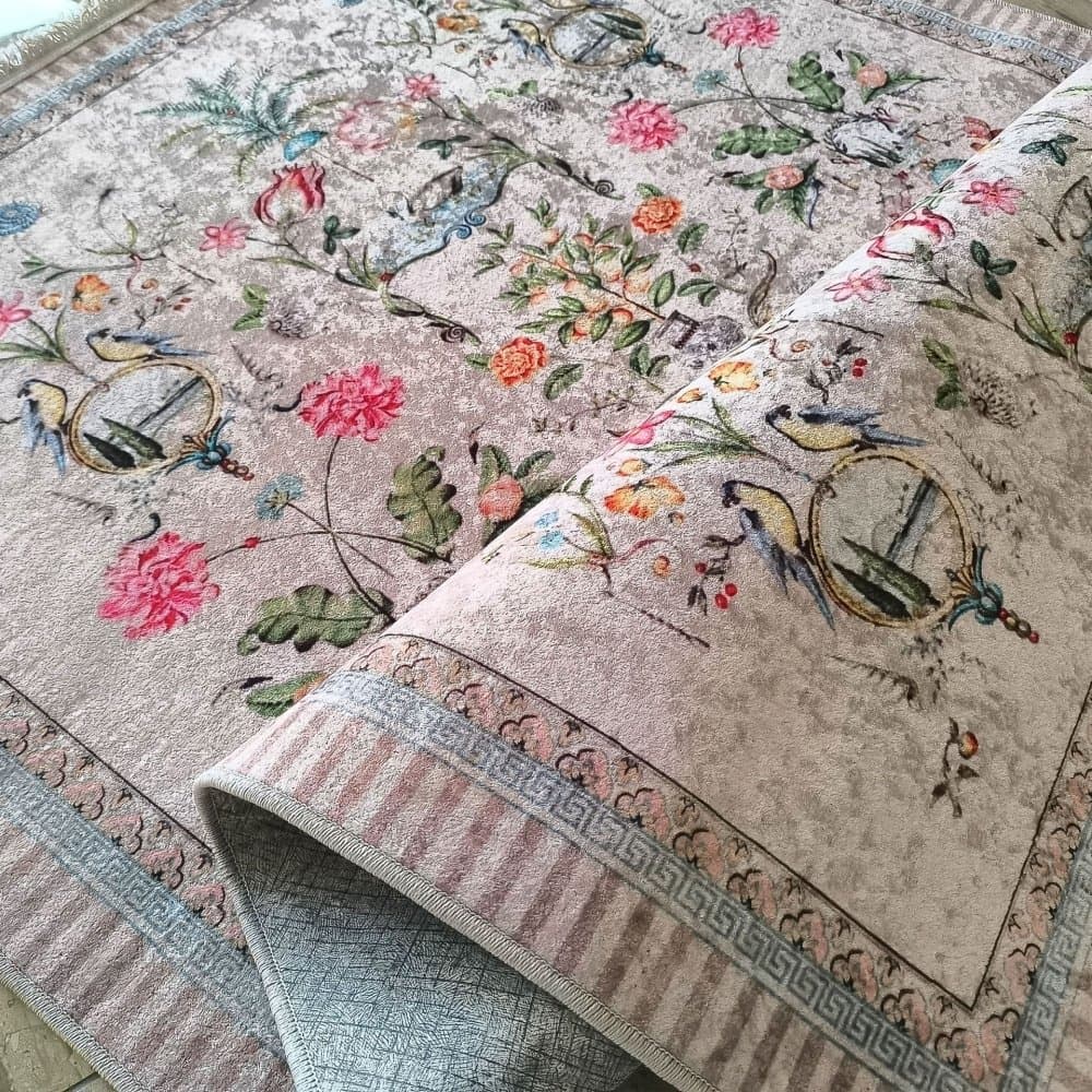Romantický vintage koberec s botanickým vzorem 6