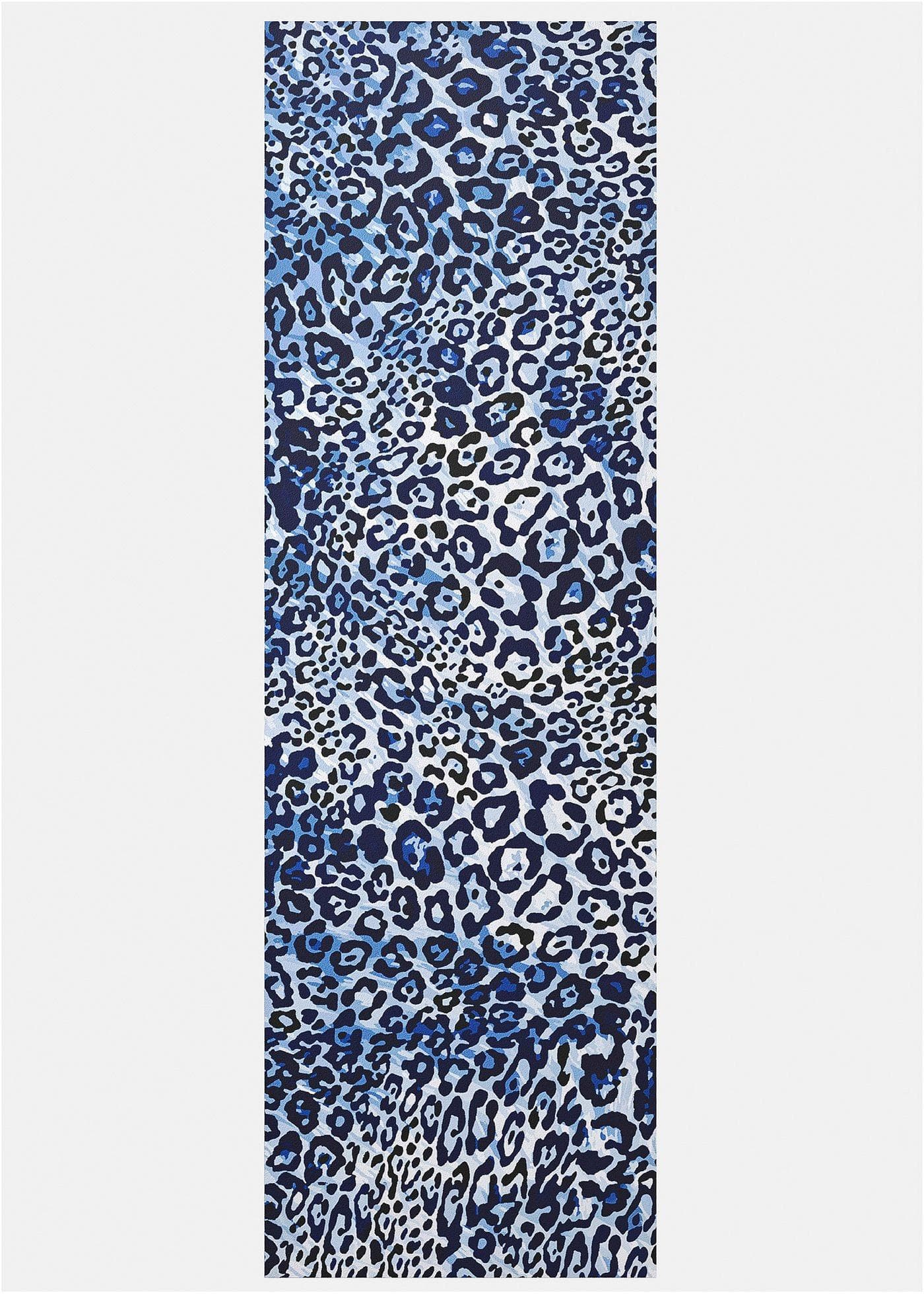 Omyvatelná rohožka s leopardím vzorem, modrá