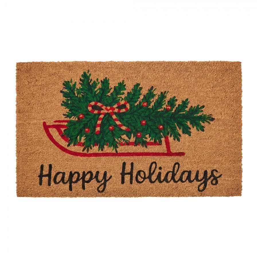 Vánoční kokosová rohožka Happy Holidays