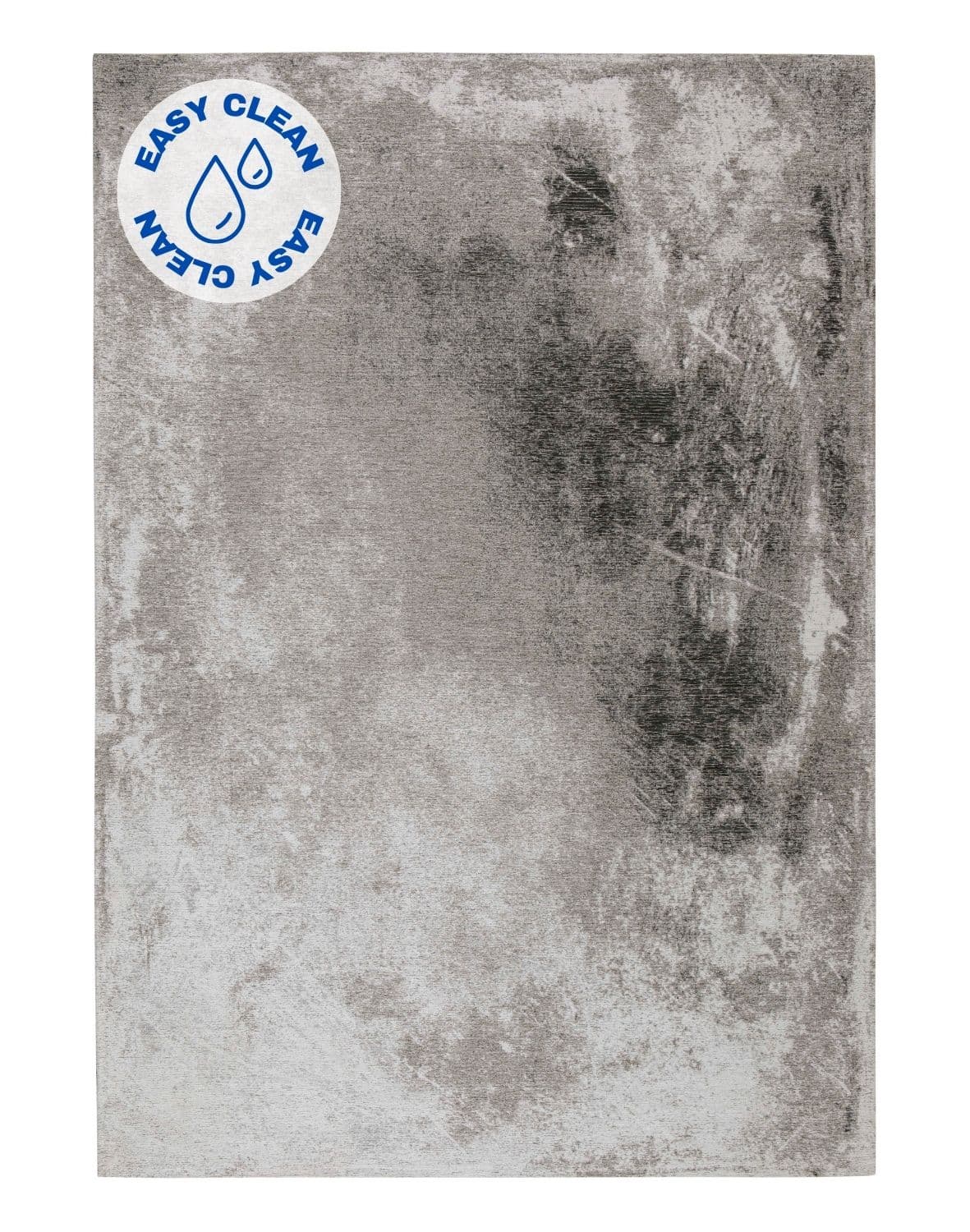 Koberec Deco Rugs Concrete Ice (4524) do obývacího pokoje, plochě tkaný se vzorem betonu, šedý