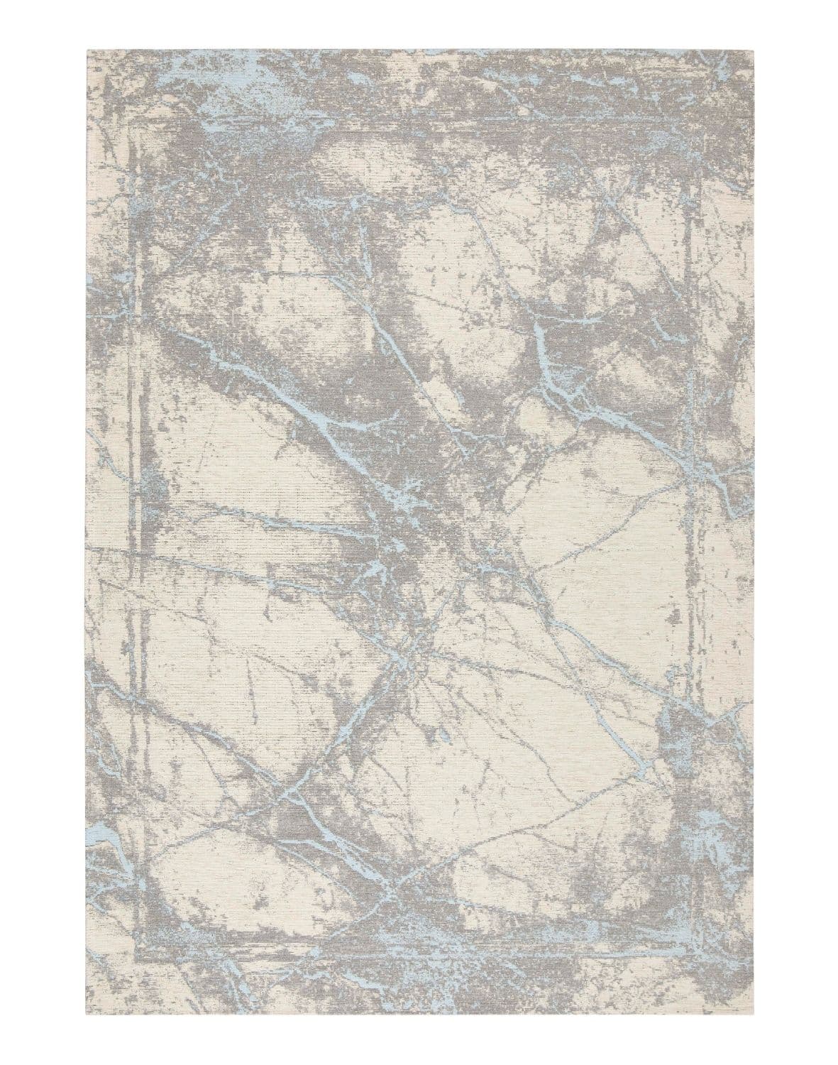 Koberec do obývacího pokoje Deco Rugs Grey Blue Net (4528), odolný vůči skvrnám, béžovo-modrý 2