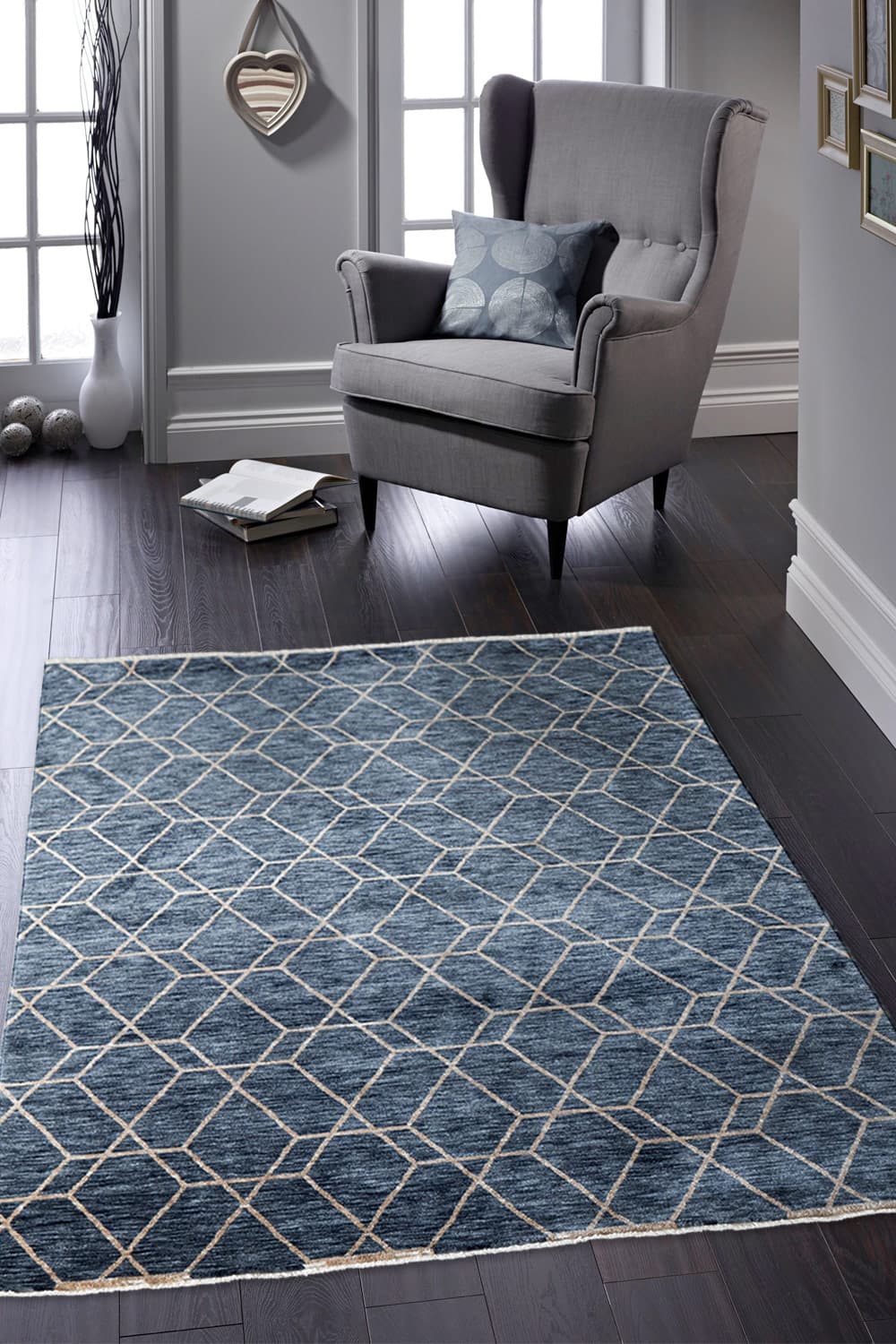 Kusový koberec Palazzo 6958A Ivory/Dark blue 2