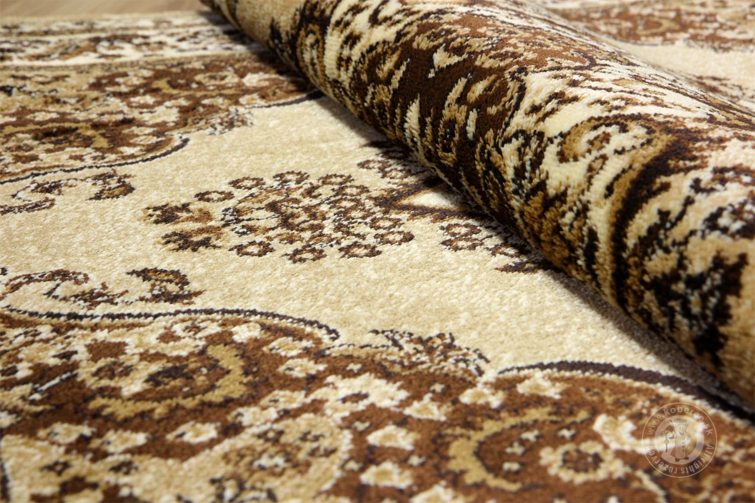 Kusový koberec Medailon 6985A Beige 8