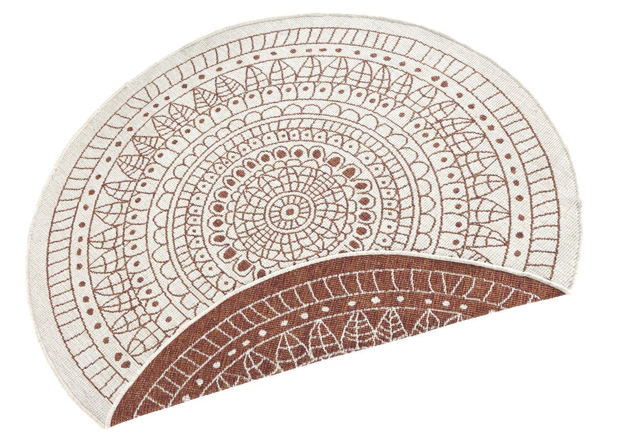 Kusový koberec Northrugs Twin 103102 Terra Cream Ø 100 cm 6
