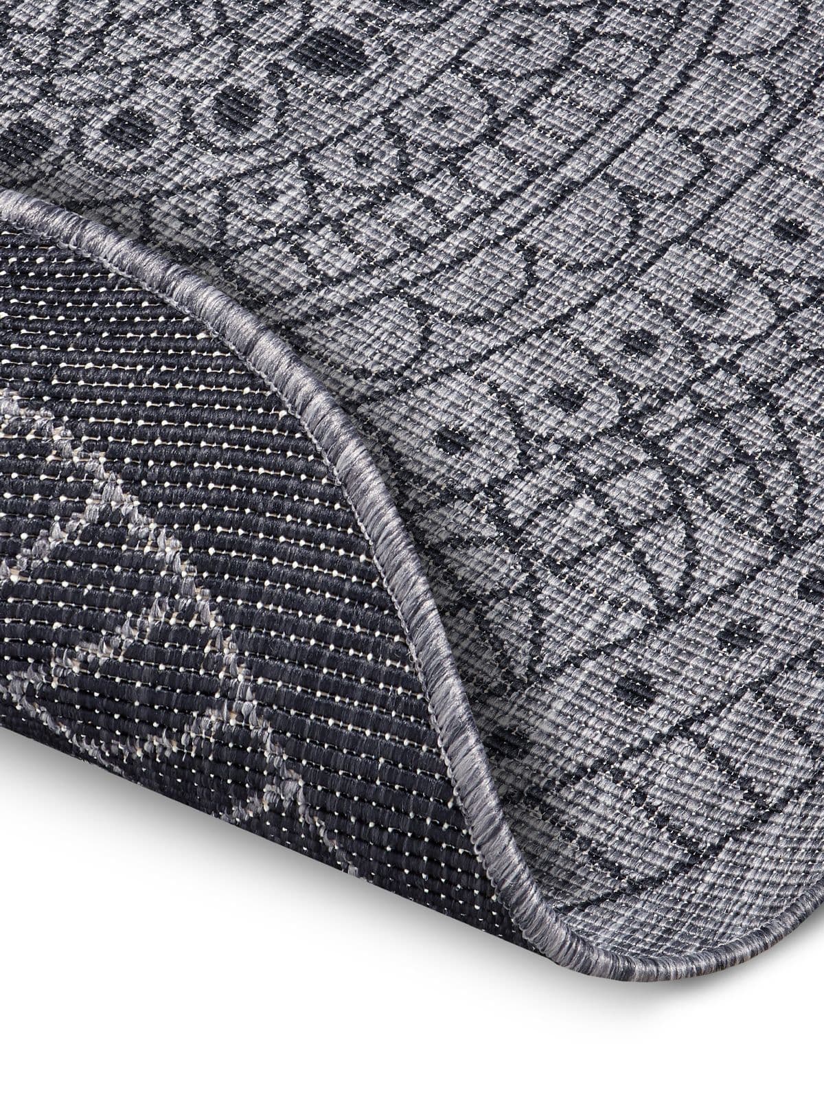 Kusový koberec Northrugs Twin 105476 Night silver Ø 100 cm 3