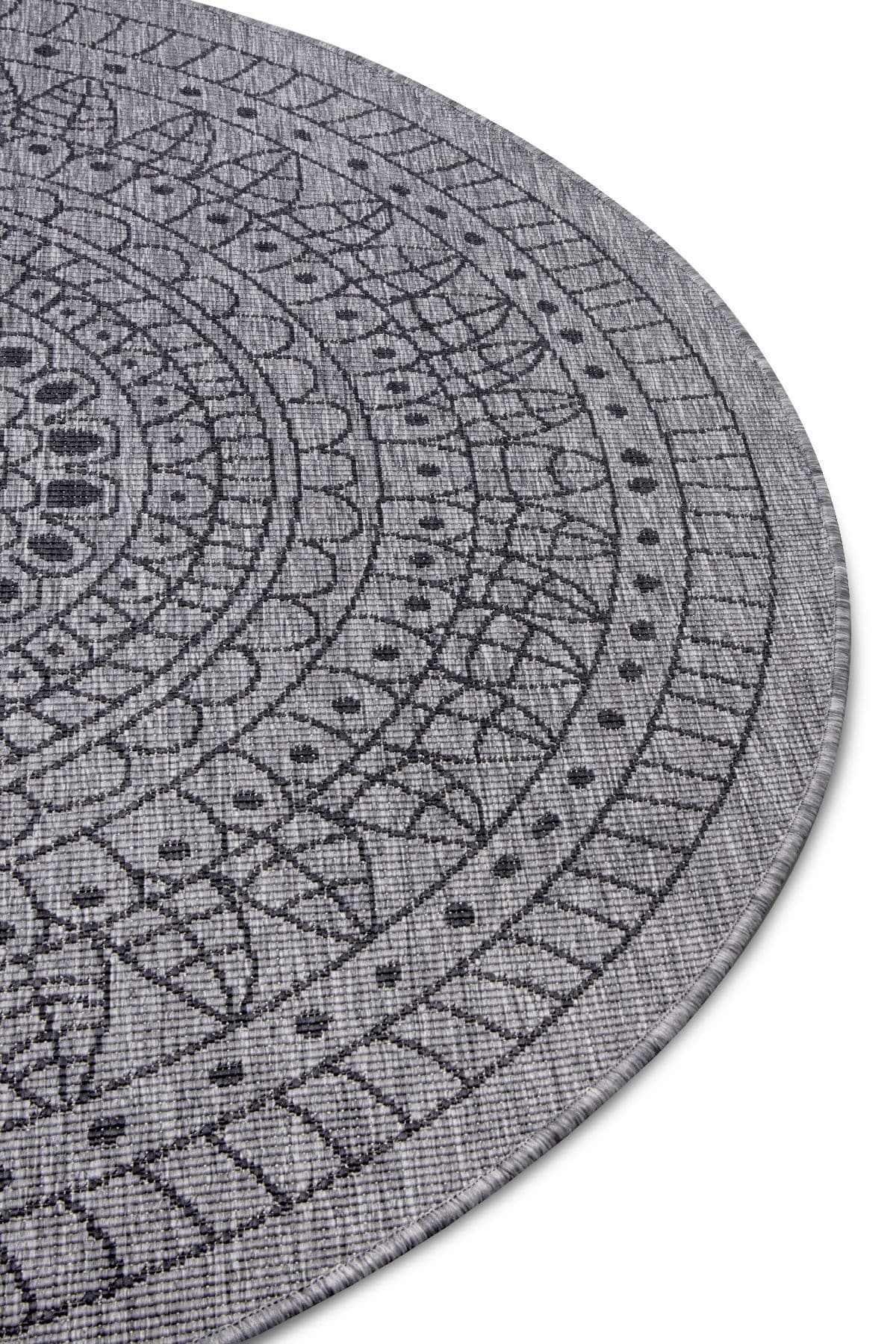 Kusový koberec Northrugs Twin 105476 Night silver Ø 100 cm 4