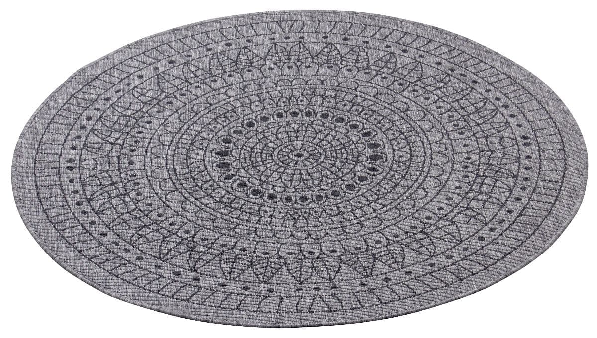 Kusový koberec Northrugs Twin 105476 Night silver Ø 100 cm 6
