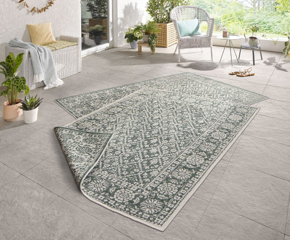 Kusový koberec Northrugs Twin 103115 Green Cream 2