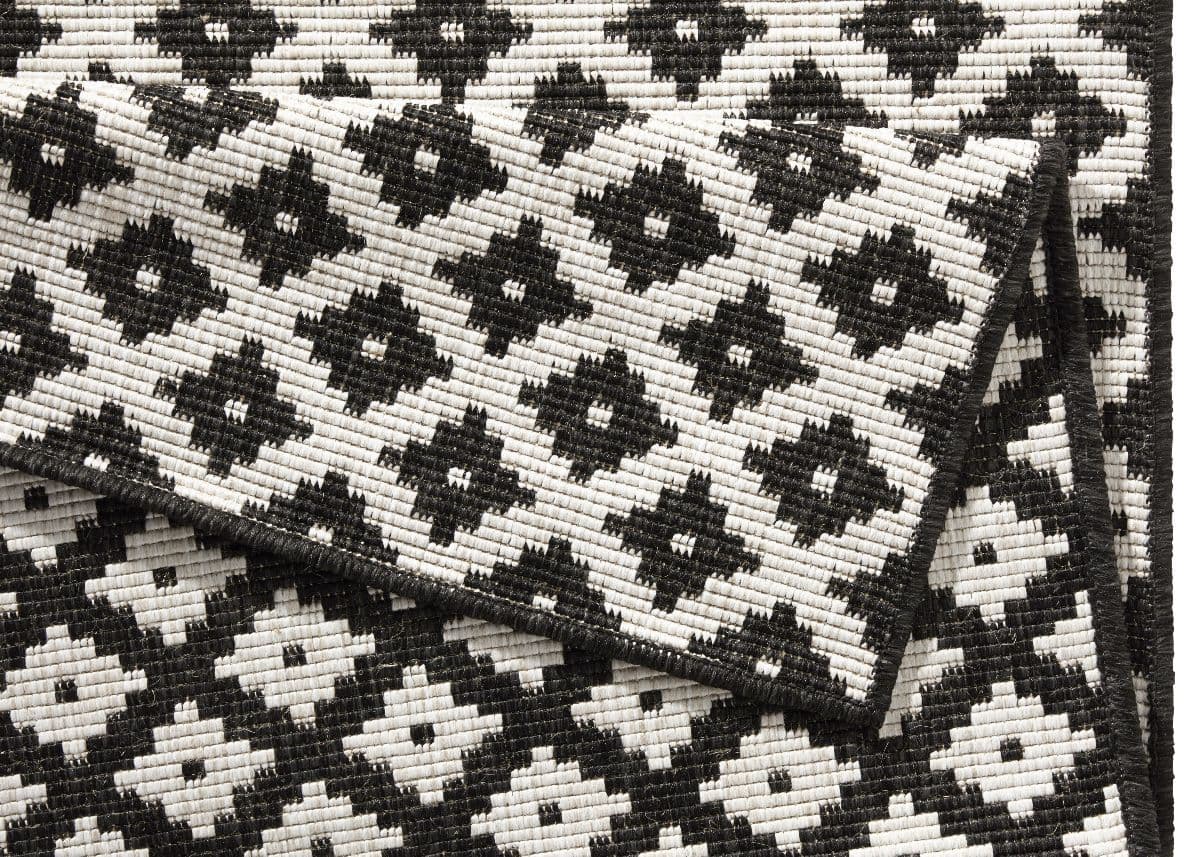 Kusový koberec Northrugs Twin 103124 Black Cream 5