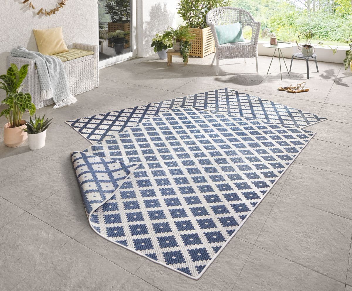 Kusový koberec Northrugs Twin 103128 Blue Cream 2