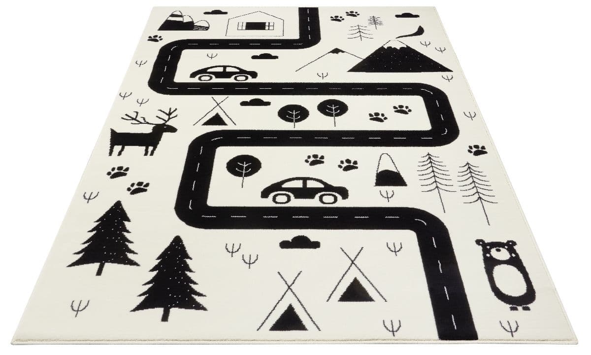 Dětský kusový koberec Hanse Home Adventures 104564 Cream Black 4