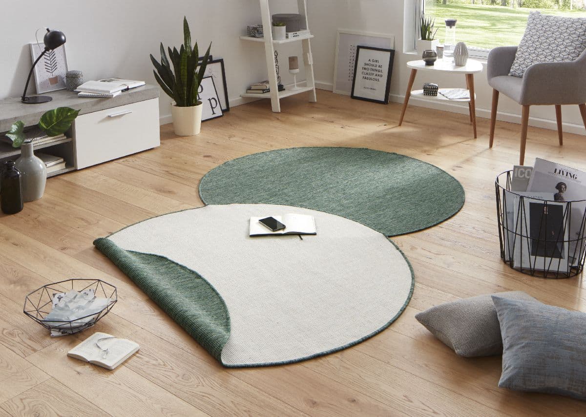 Kusový koberec Northrugs Twin 103095 Green kruh Ø 140 cm 2