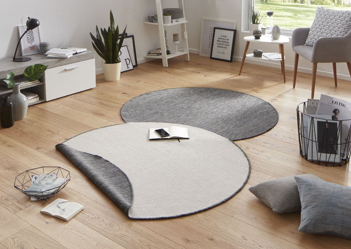 Kusový koberec Northrugs Twin 103097 Grey kruh Ø 140 cm 2
