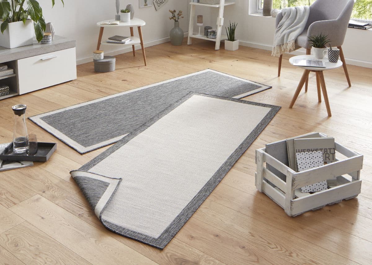 Kusový běhoun Northrugs Twin 103108 Grey Cream 2