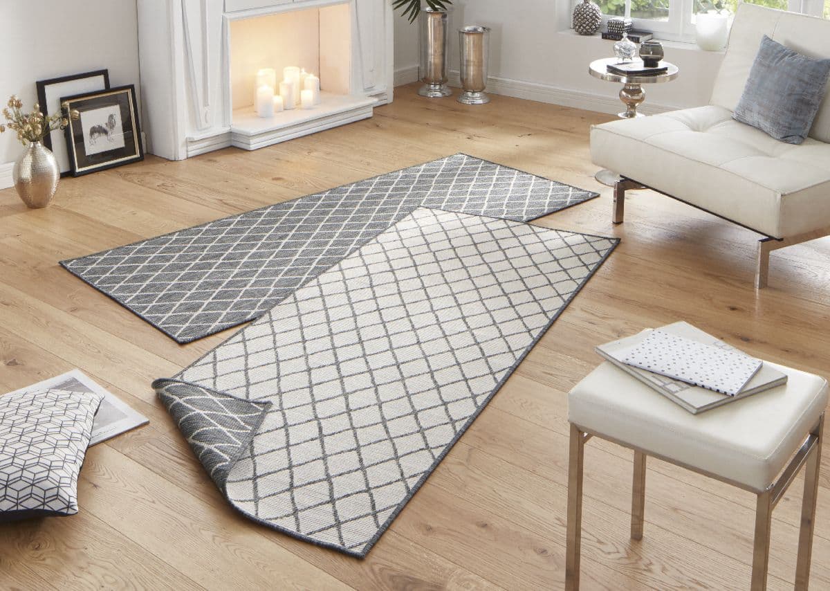 Kusový běhoun Northrugs Twin 103118 Grey Cream 2
