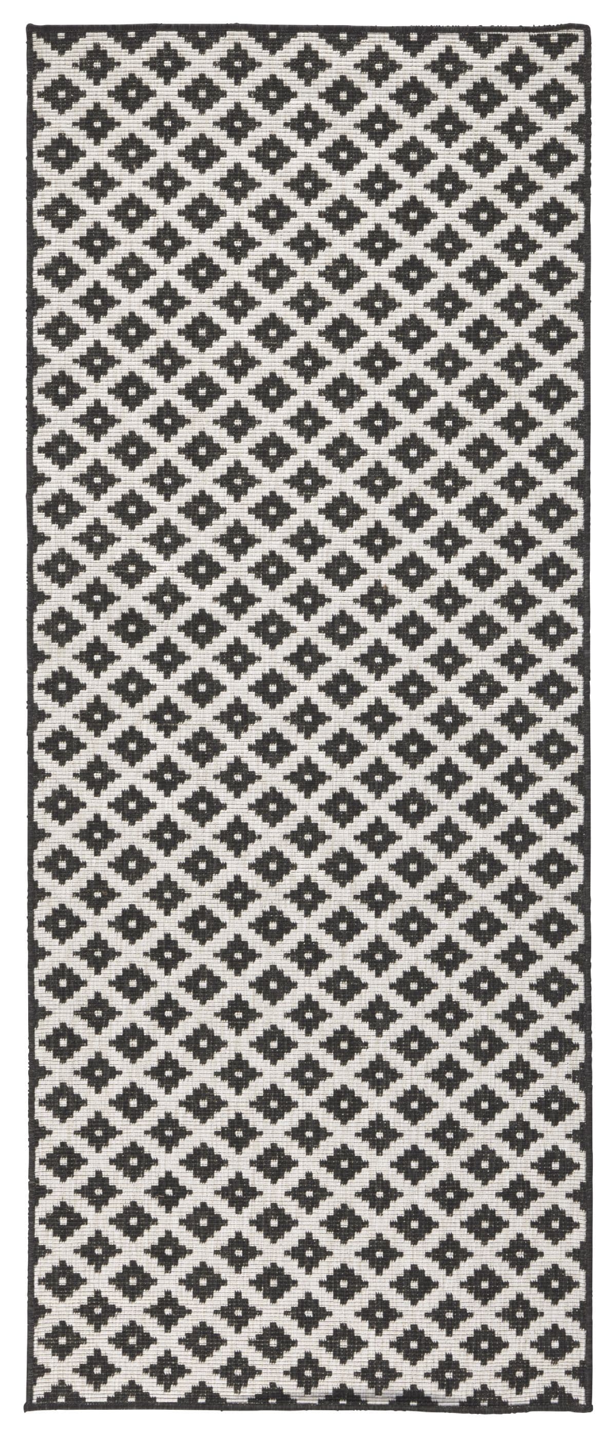 Kusový běhoun Northrugs Twin 103124 Black Cream 6