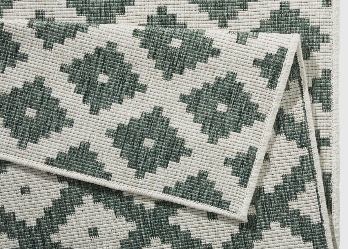 Kusový běhoun Northrugs Twin 103125 Green Cream 3