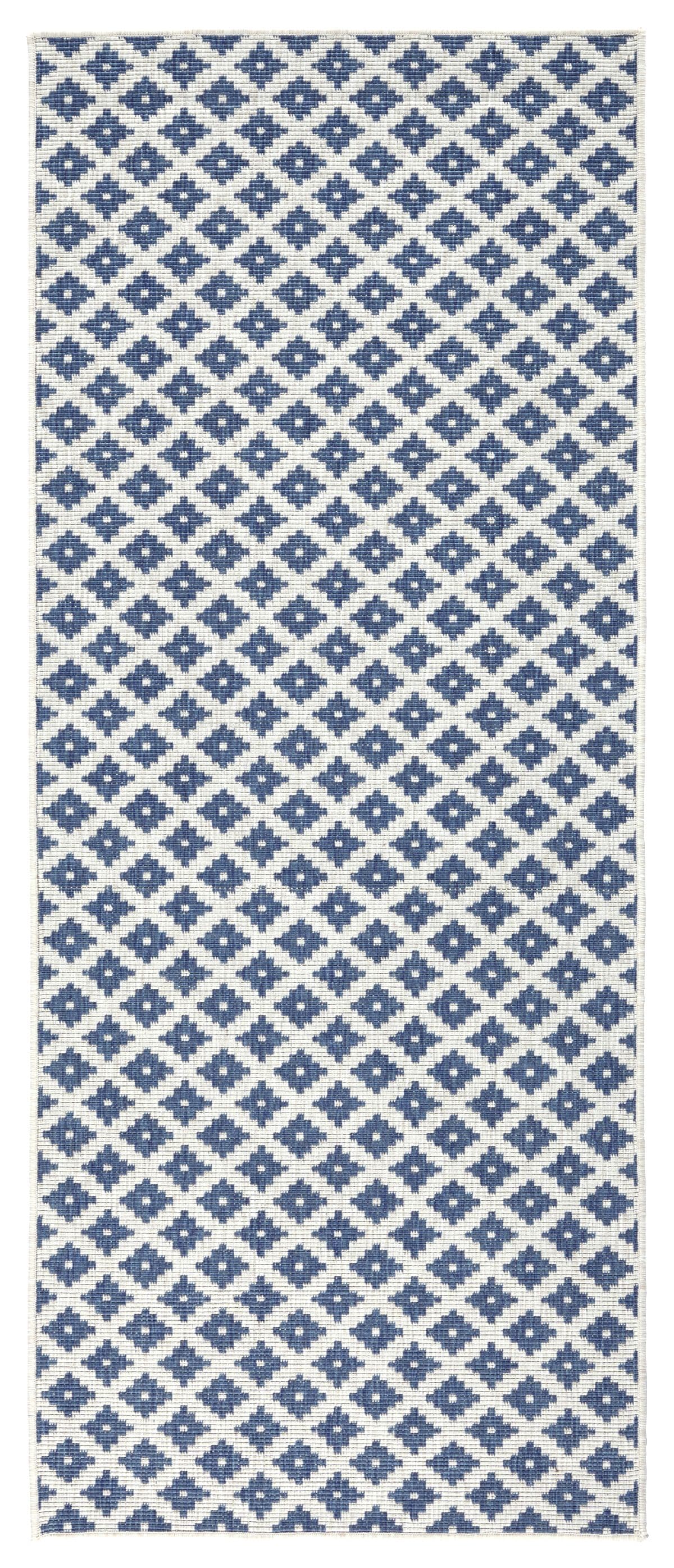 Kusový běhoun Northrugs Twin 103128 Blue Cream 6