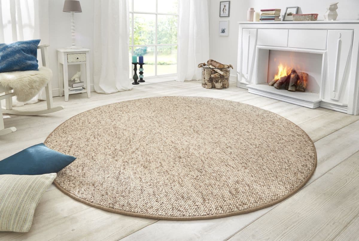 Kruhový kusový koberec Hanse Home BT Carpet Wolly 102842 Beige Brown Ø 133 cm 2