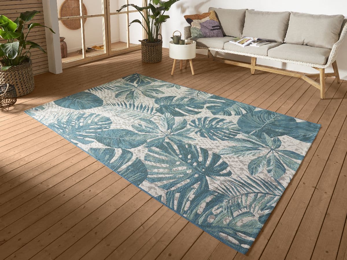 Kusový koberec Hanse Home Flair 105618 Tropical Leaves Turqoise 2