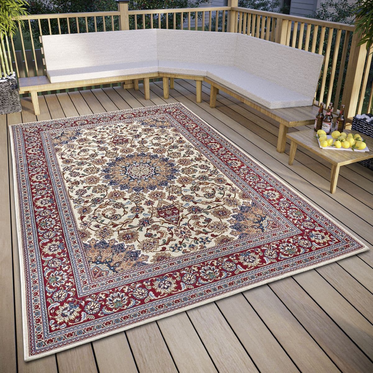 Kusový koberec Hanse Home Flair 105714 Kadi Cream Red 2
