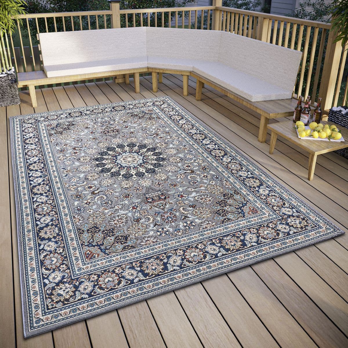 Kusový koberecHanse Home Flair 105717 Kadi Grey Blue 2
