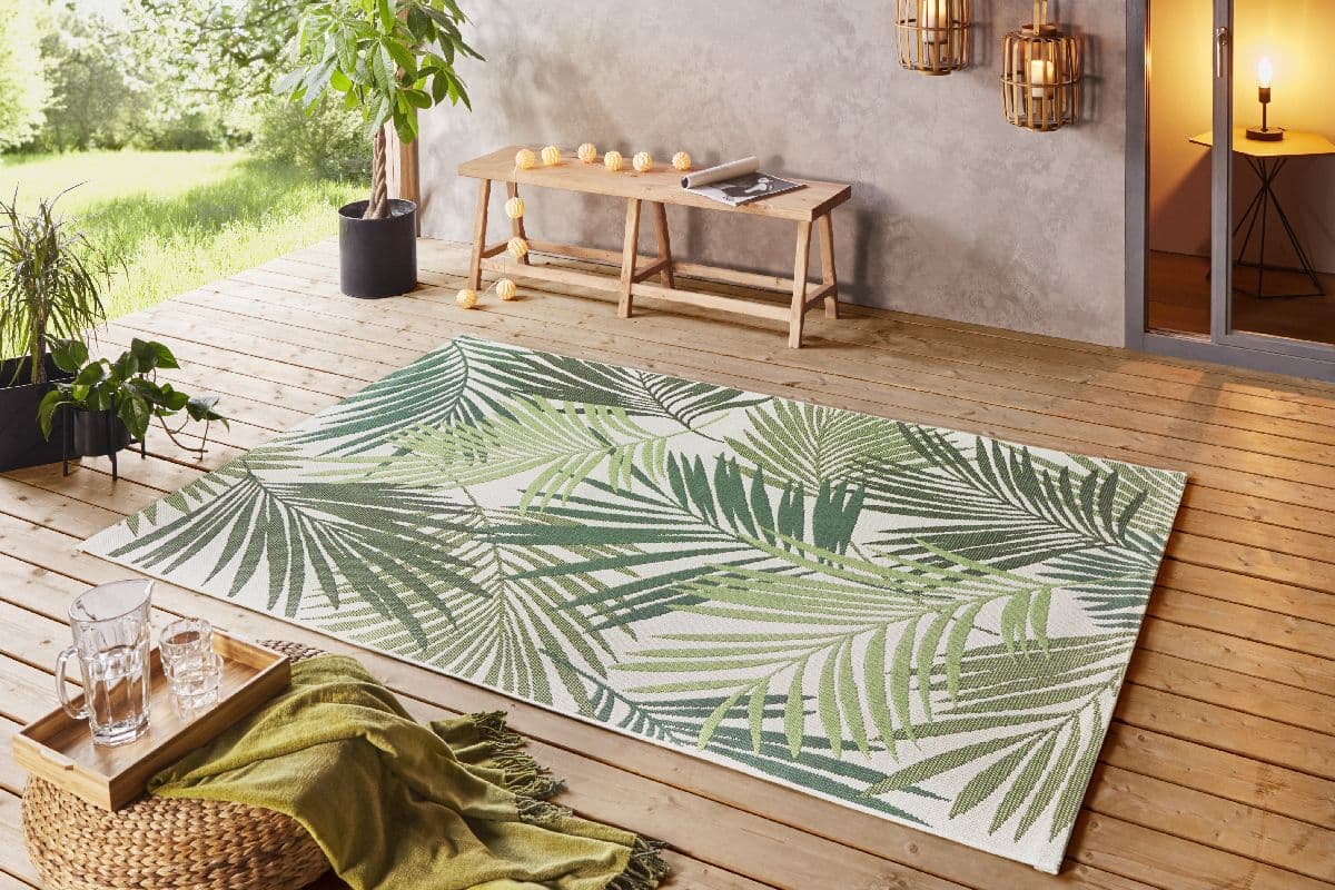 Kusový koberec Northrugs Beach 103843 Vai Green Cream 2
