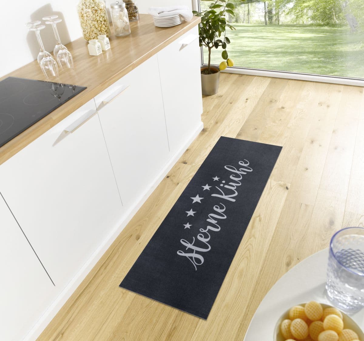 Kuchyňská předložka Hanse Home Cook&Clean 105734 Black Grey 2