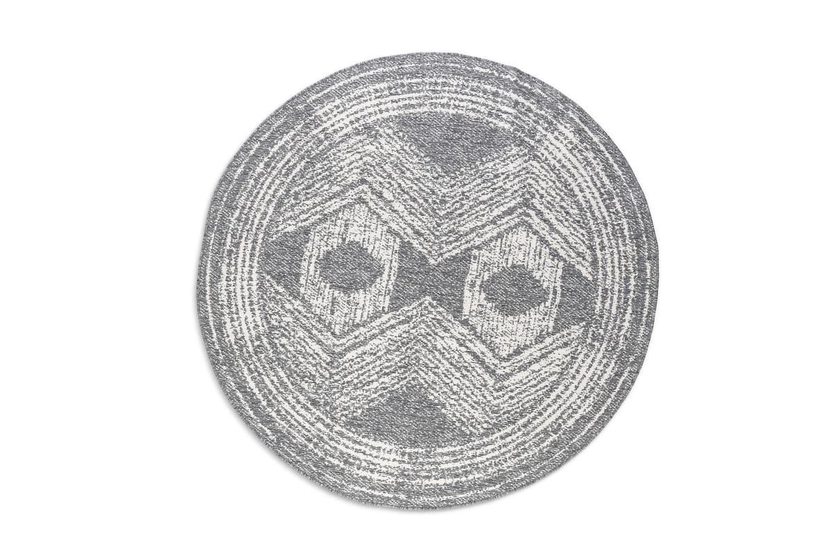 Kruhový kusový koberec Elle Decoration Gemini 106028 Silver Ø 100 cm 4