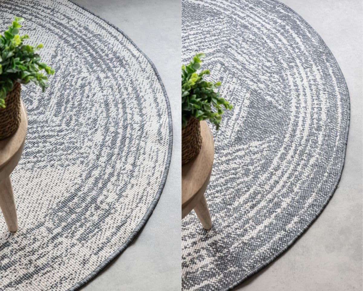 Kruhový kusový koberec Elle Decoration Gemini 106028 Silver Ø 100 cm 8