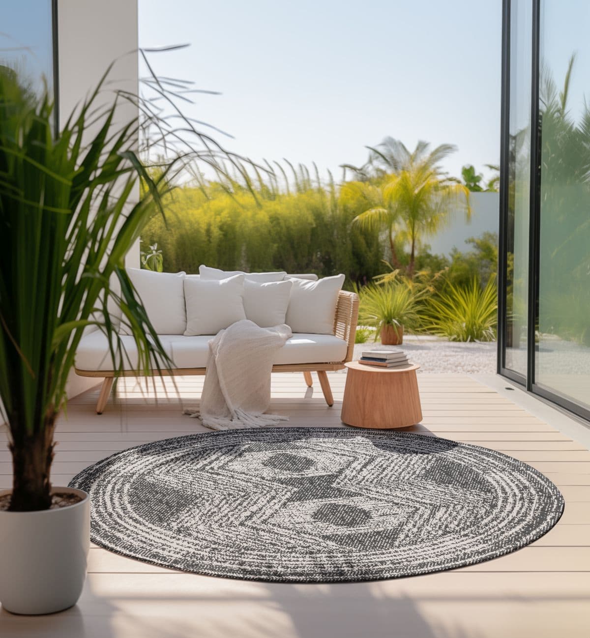 Kruhový kusový koberec Elle Decoration Gemini 106028 Silver Ø 100 cm 5