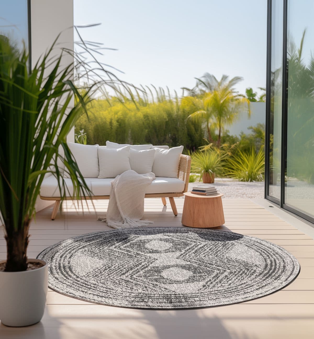 Kruhový kusový koberec Elle Decoration Gemini 106029 Black Ø 140 cm 3