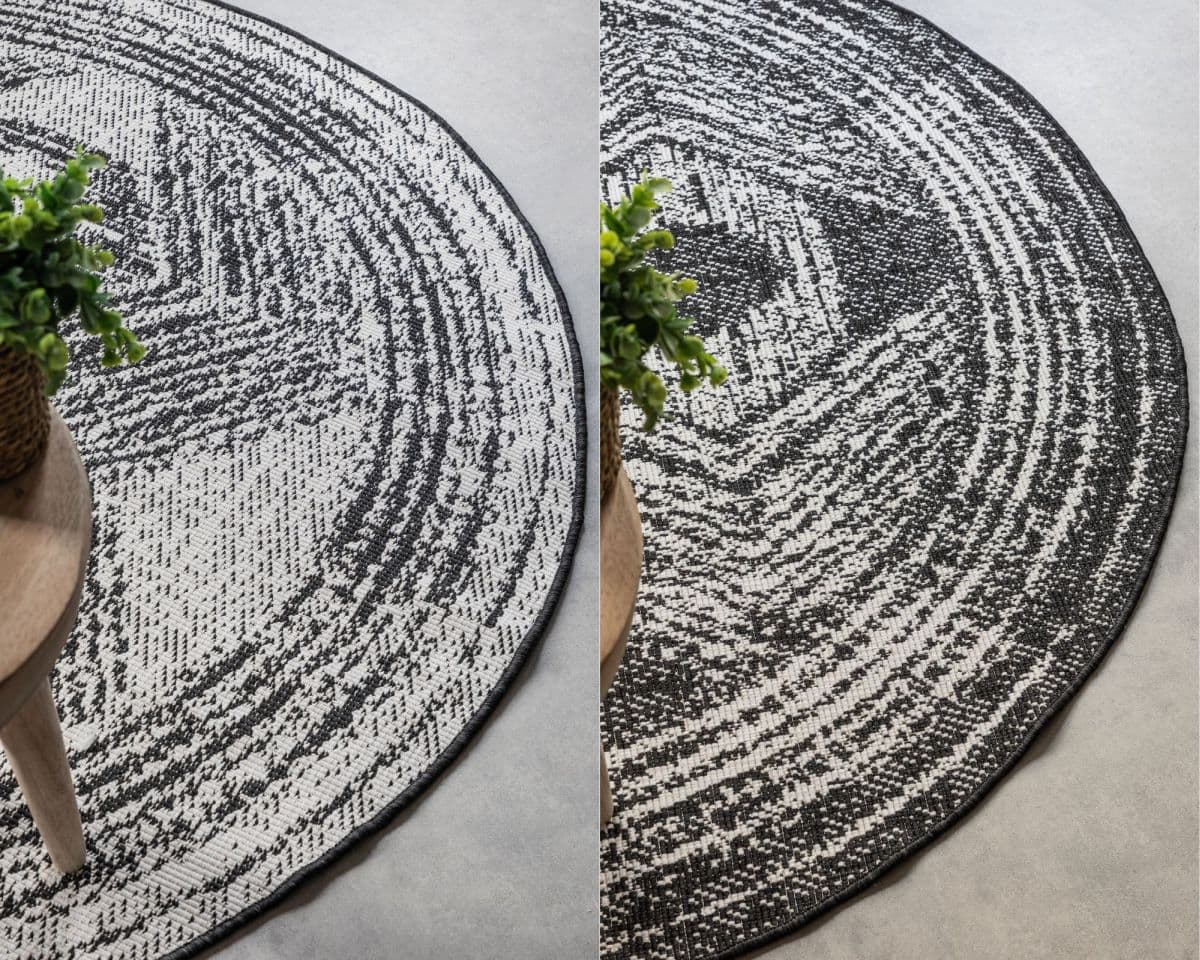Kruhový kusový koberec Elle Decoration Gemini 106029 Black Ø 140 cm 8