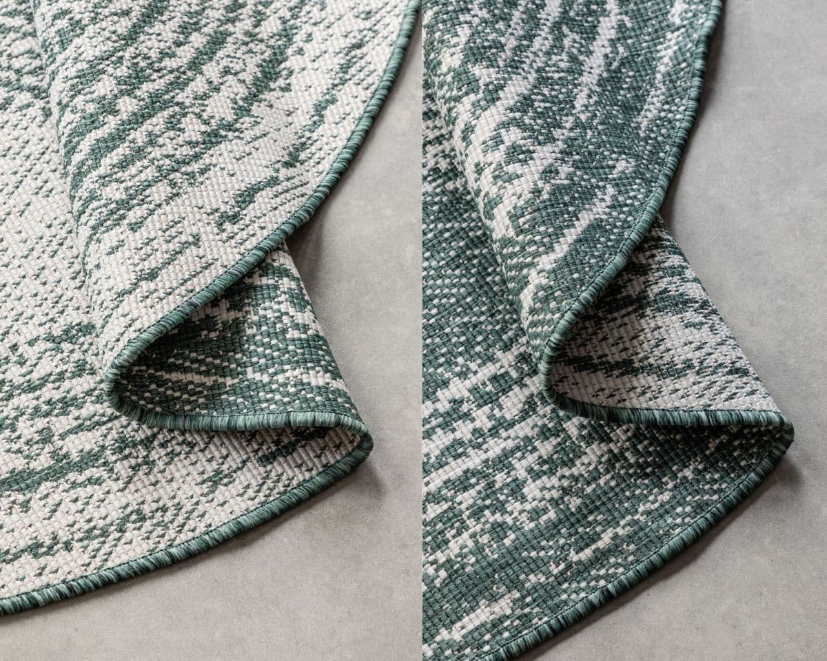 Kruhový kusový koberec Elle Decoration Gemini 106030 Green Ø 100 cm 7