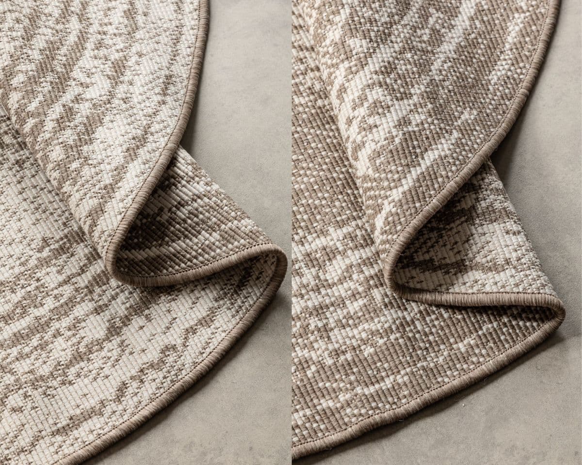 Kruhový kusový koberec Elle Decoration Gemini 106031 Linen Ø 100 cm 7