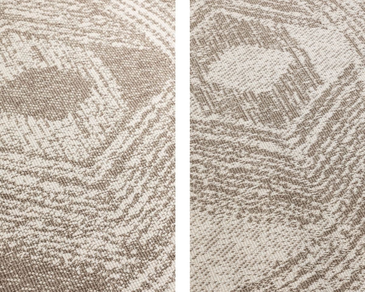 Kruhový kusový koberec Elle Decoration Gemini 106031 Linen Ø 100 cm 9