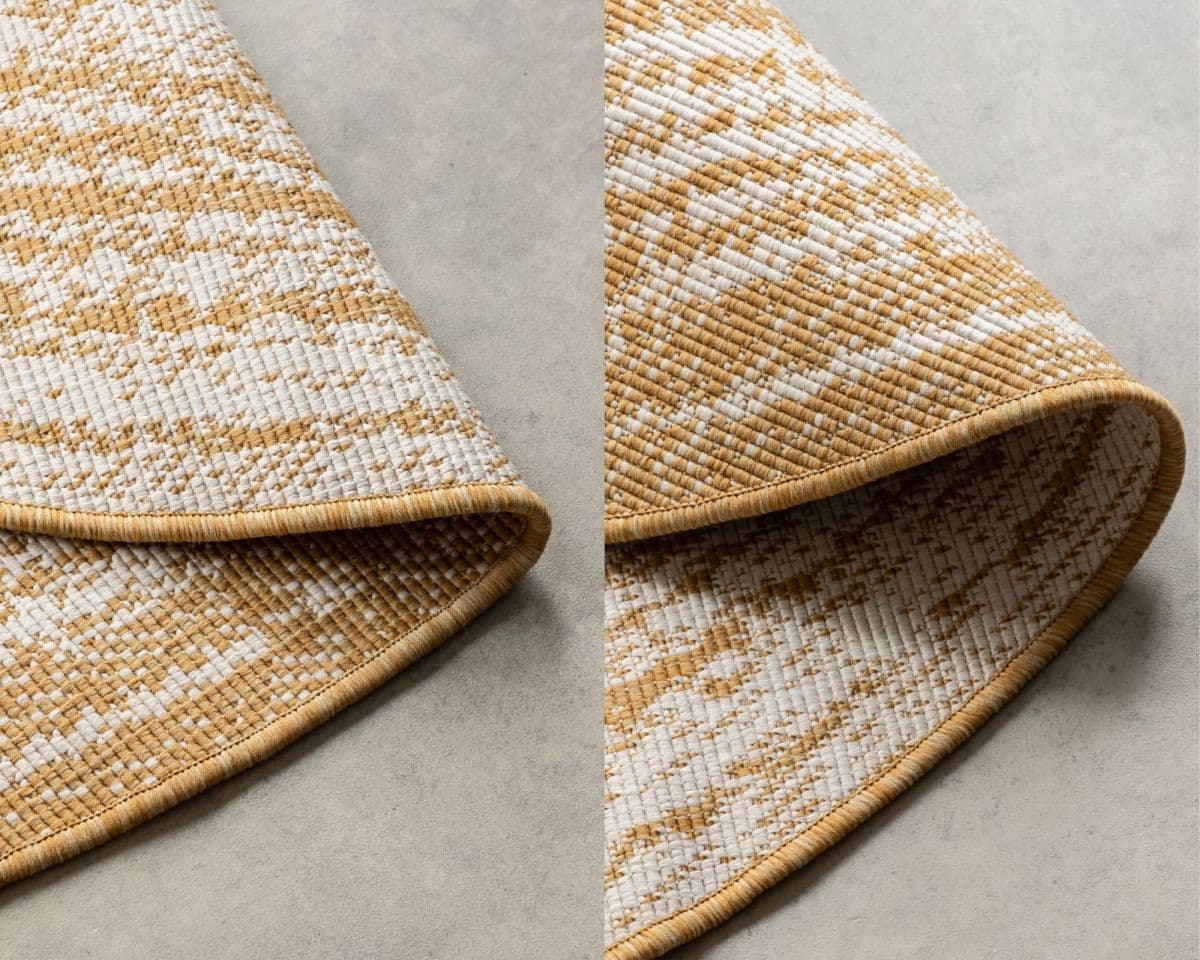 Kruhový kusový koberec Elle Decoration Gemini 106032 Ochre 6