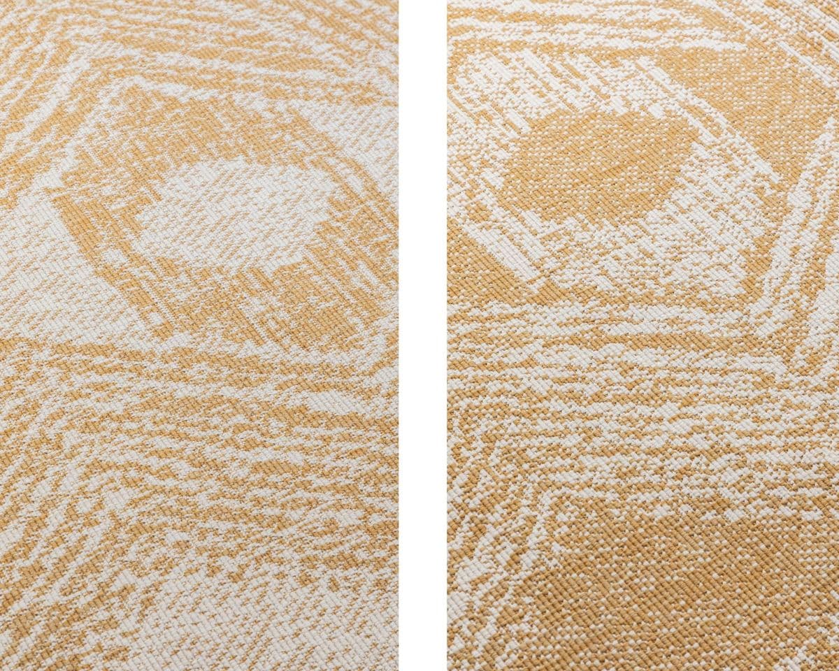 Kruhový kusový koberec Elle Decoration Gemini 106032 Ochre 9