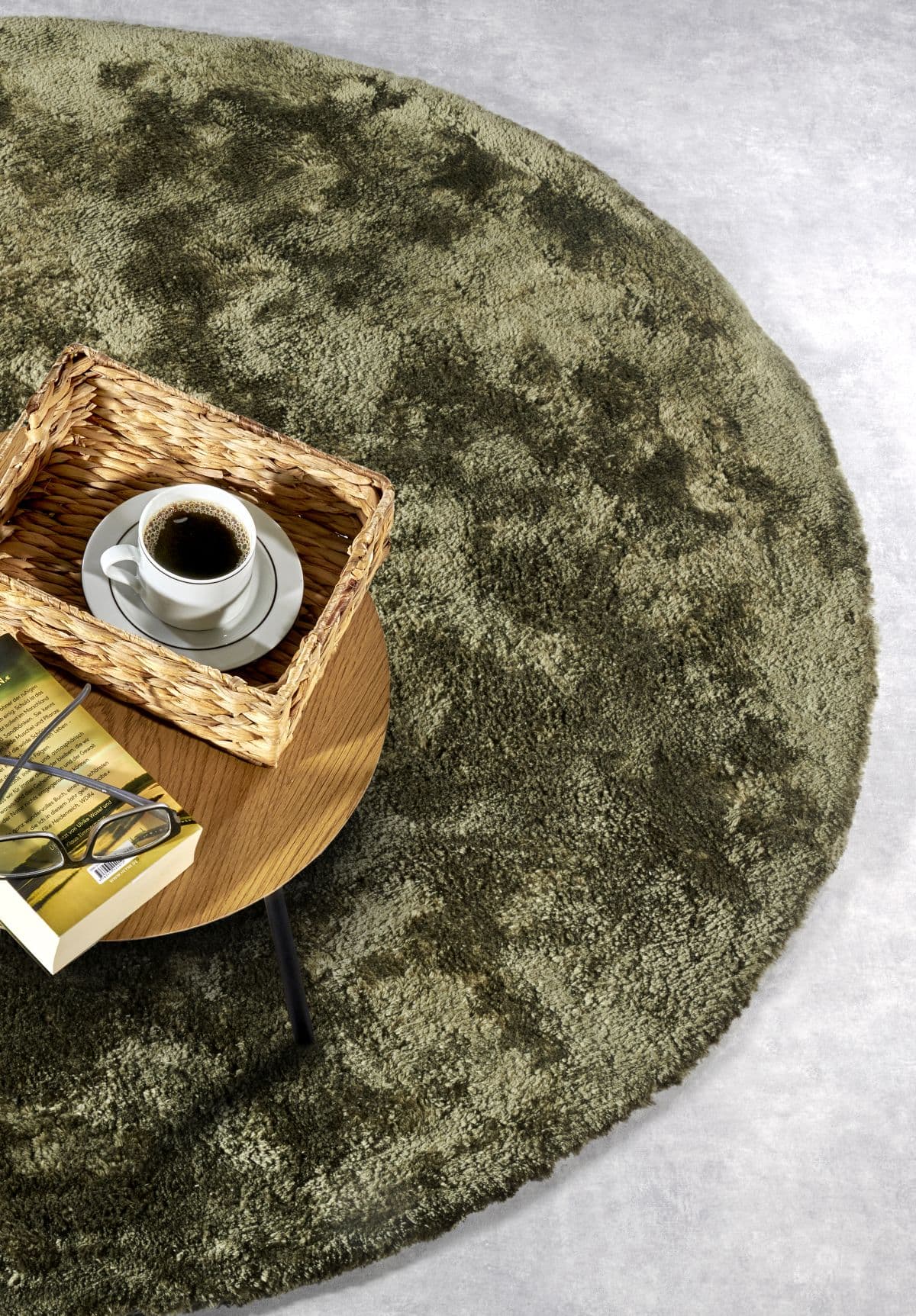 Kruhový kusový koberec Elle Decoration Cosy 106109 Jungle Green Ø 160 cm 7