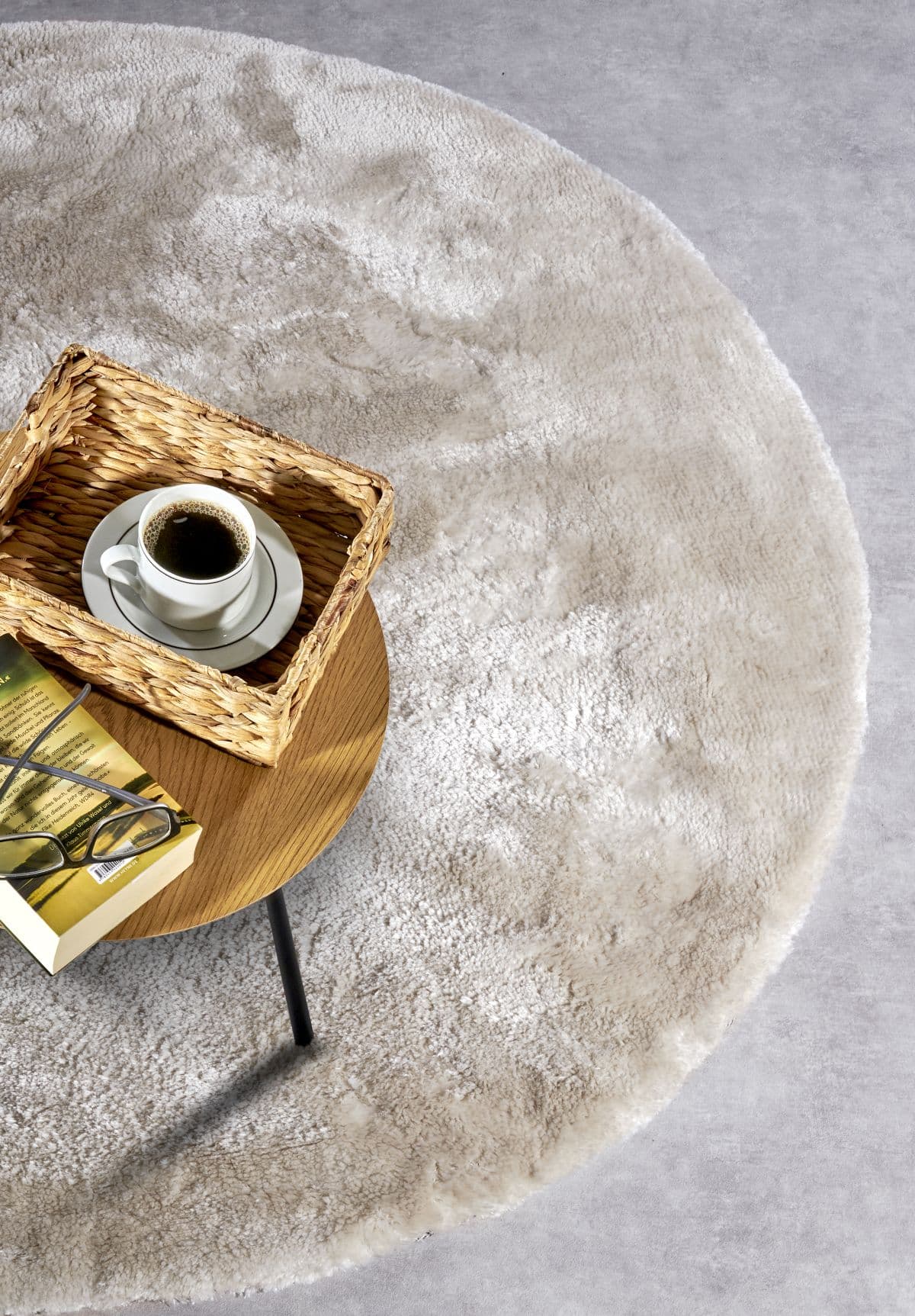 Kruhový kusový koberec Elle Decoration Cosy 106111 Creme Ø 160 cm 5