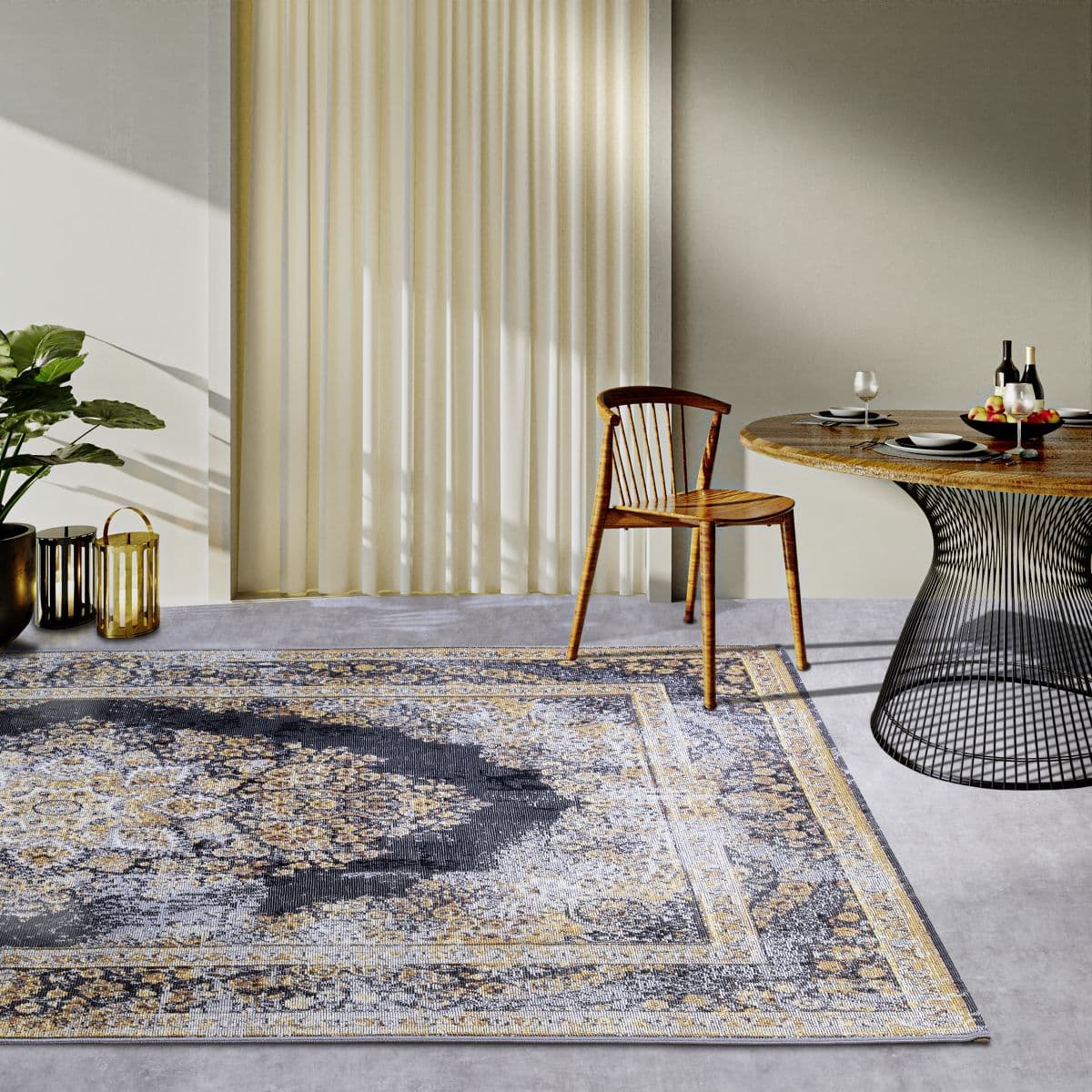 Kusový koberec Villeroy & Boch 1767 106065 Anthracite Gold 2