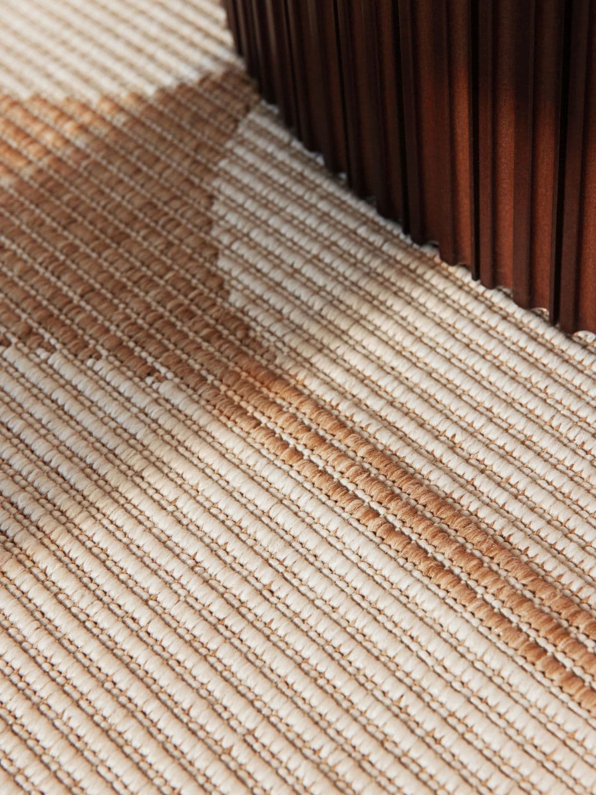 Kusový běhoun Northrugs Duet 106245 Jute White 9