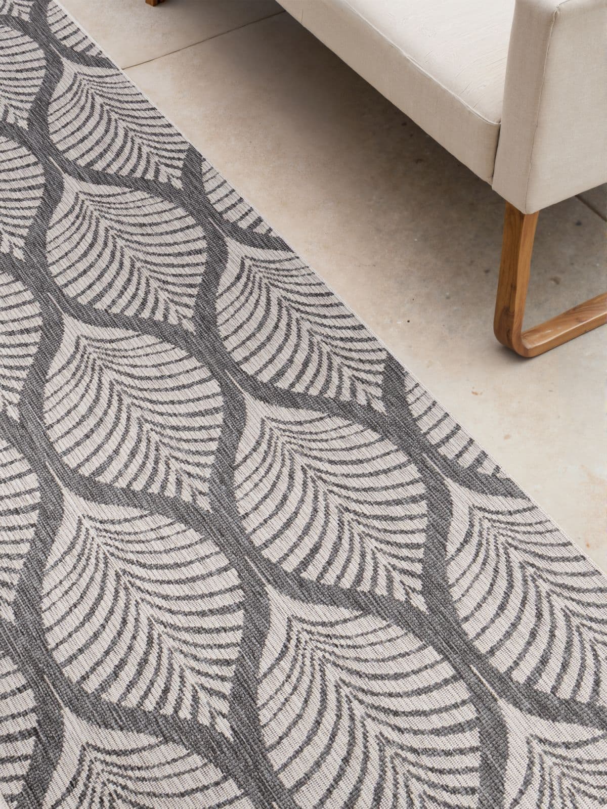 Kusový běhoun Northrugs Duet 106246 White Grey 4