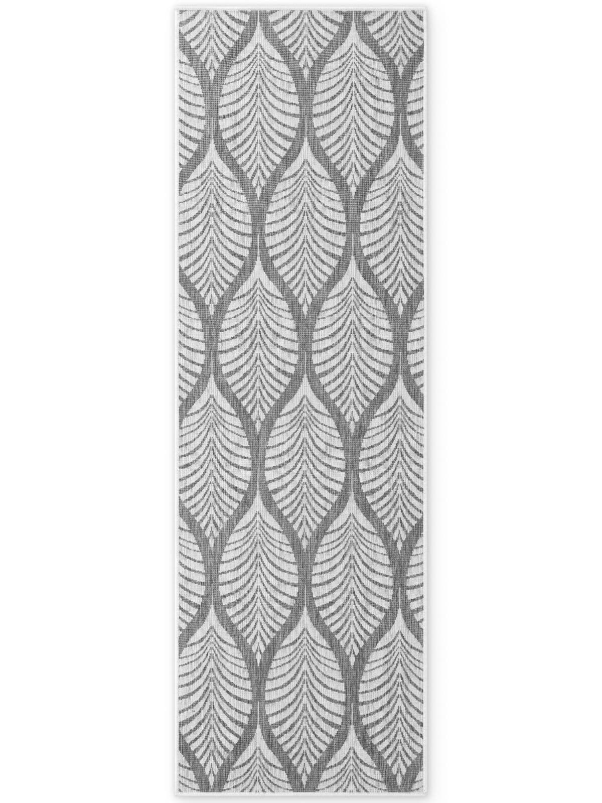 Kusový běhoun Northrugs Duet 106246 White Grey 2