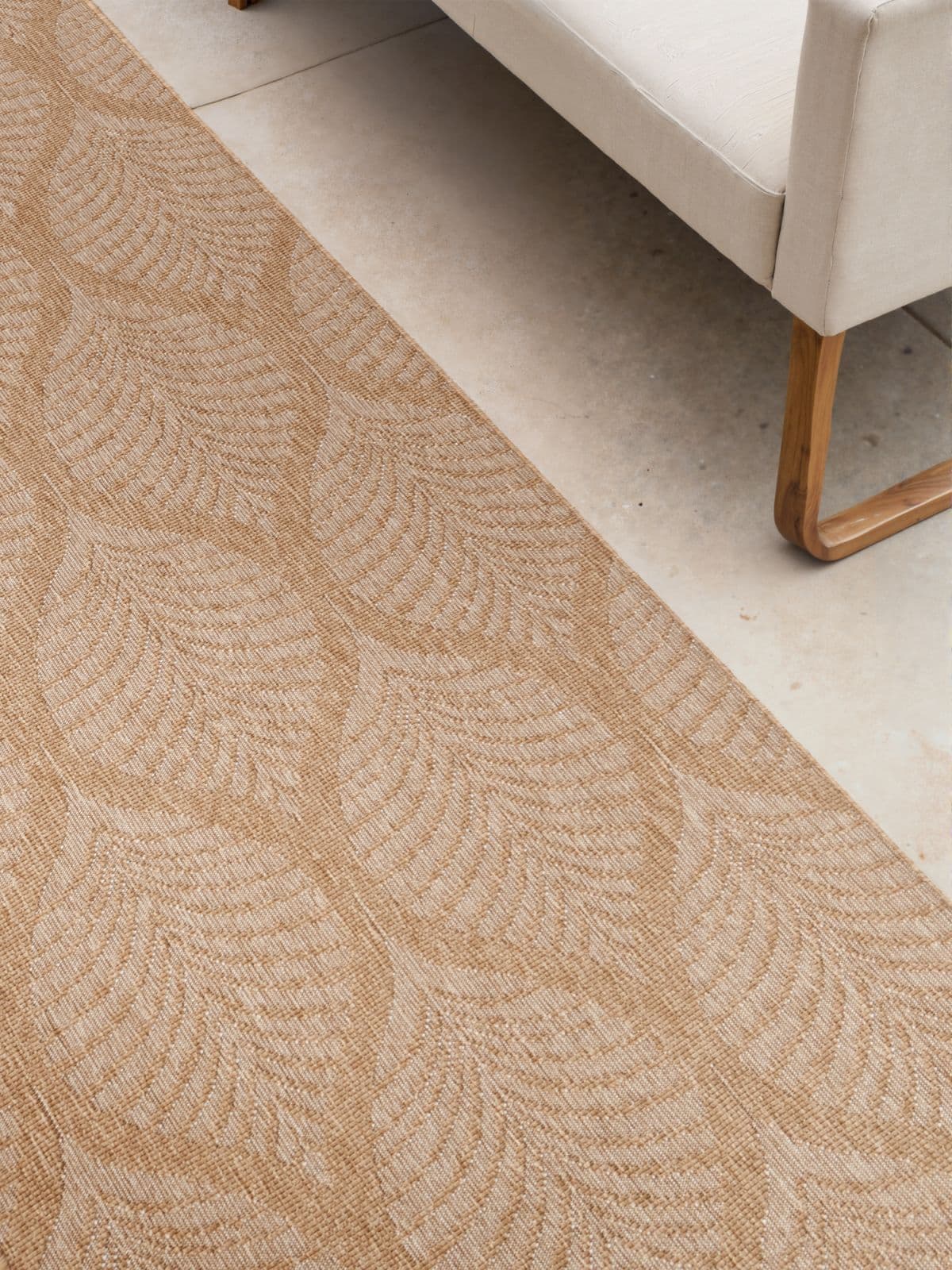 Kusový běhoun Northrugs Duet 106247 Jute White 6