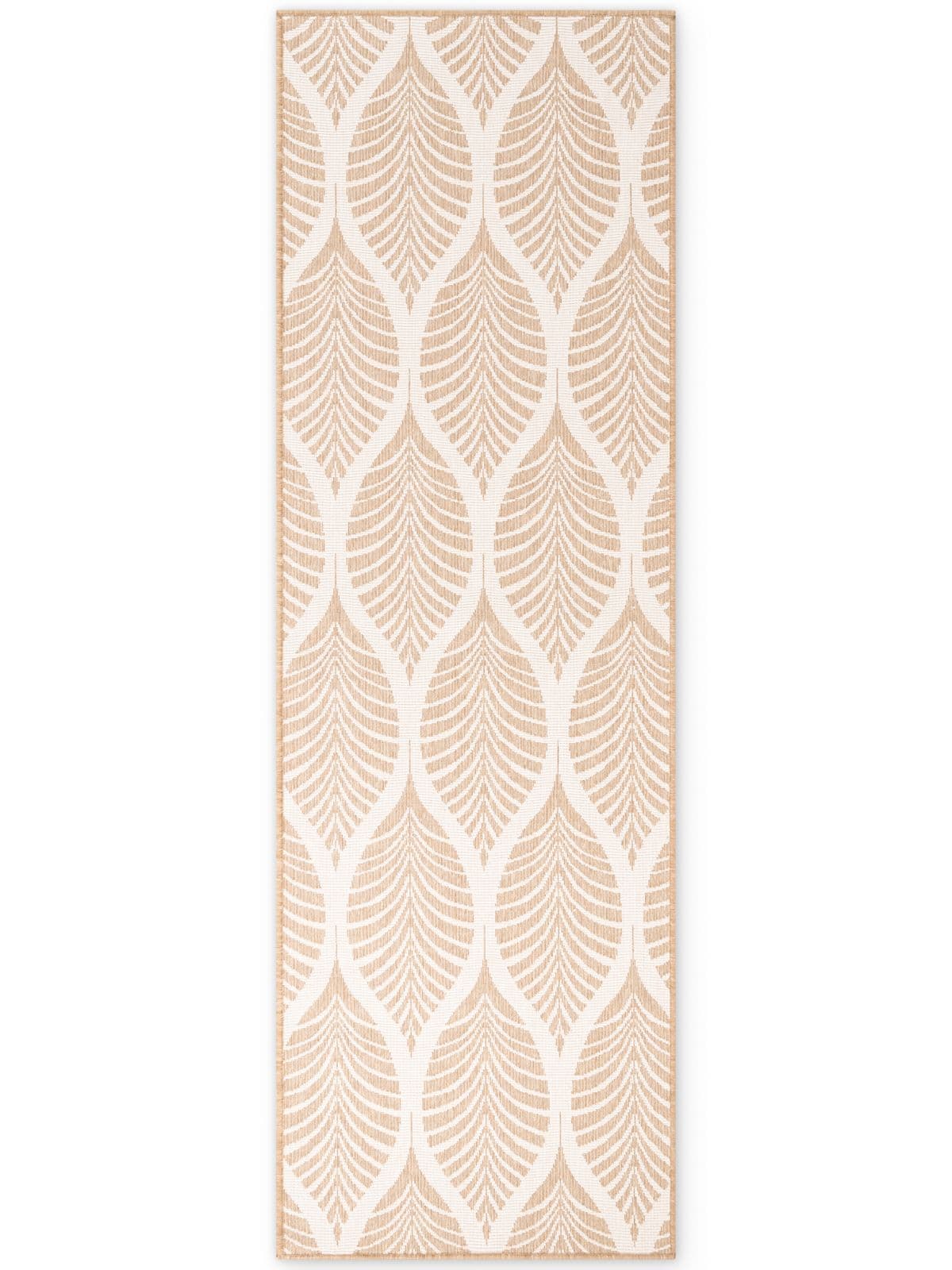 Kusový běhoun Northrugs Duet 106247 Jute White 2